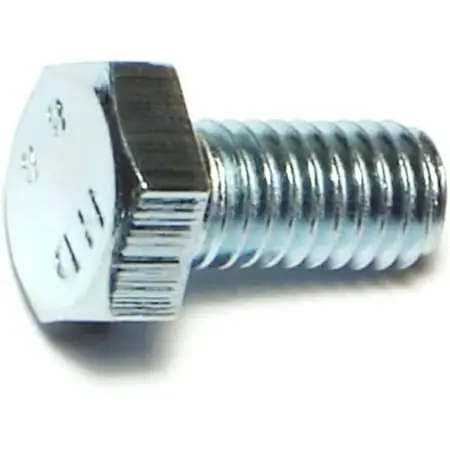 6mm-1.00 X 12mm Zinc Class 8.8 Coarse Hex Cap Screws - 50 Count