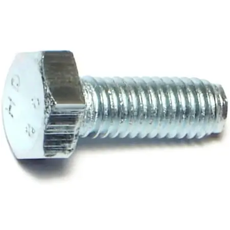 6mm-1.00 X 16mm Zinc Class 8.8 Coarse Hex Cap Screws - 50 Count