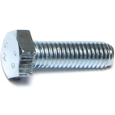 6mm-1.00 X 20mm Zinc Class 8.8 Coarse Hex Cap Screws - 50 Count