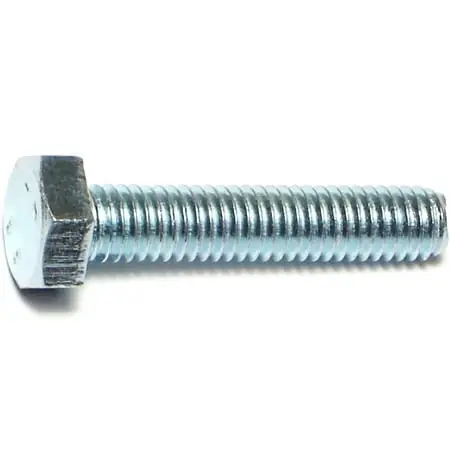 6mm-1.00 X 30mm Zinc Class 8.8 Coarse Hex Cap Screws - 50 Count