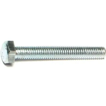 6mm-1.00 X 45mm Zinc Class 8.8 Coarse Hex Cap Screws - 50 Count