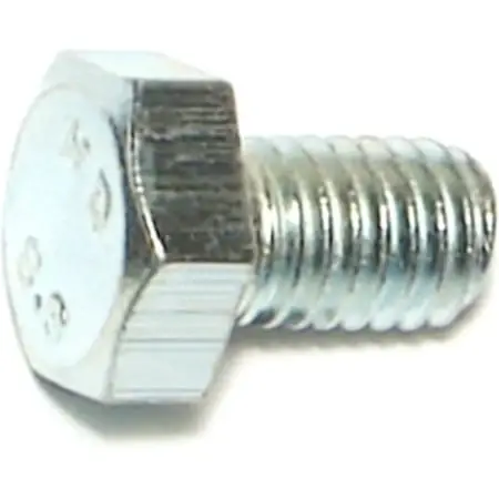 8mm-1.25 X 12mm Zinc Class 8.8 Coarse Hex Cap Screws - 50 Count