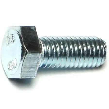 8mm-1.25 X 20mm Zinc Class 8.8 Coarse Hex Cap Screws - 50 Count