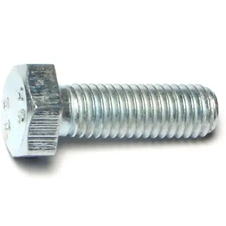 8mm-1.25 X 25mm Zinc Class 8.8 Coarse Hex Cap Screws - 50 Count