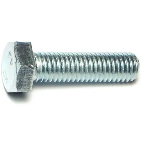 8mm-1.25 X 30mm Zinc Class 8.8 Coarse Hex Cap Screws - 50 Count