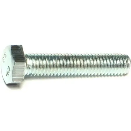 8mm-1.25 X 40mm Zinc Class 8.8 Coarse Hex Cap Screws - 50 Count