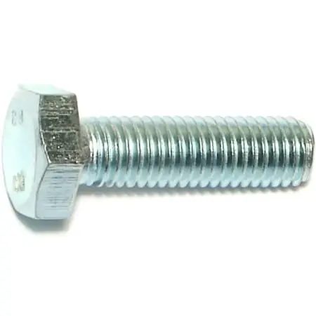 10mm-1.50 X 35mm Zinc Class 8.8 Coarse Hex Cap Screws - 25 Count