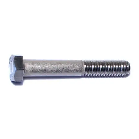3/8-16 X 2-1/2 Stainless Steel Coarse Thread Hex Cap Screws - 18-8 Grade