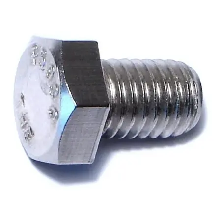 1/2-13 X 3/4 Stainless Steel Coarse Hex Cap Screws - 18-8 Grade