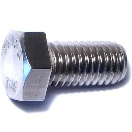 1/2-13 X 1-1/4 Stainless Steel Coarse Hex Cap Screws - Durable Fasteners For Heavy-duty Applications