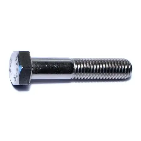 1/2-13 X 2-1/2 Stainless Steel Coarse Hex Cap Screws - 18-8 Grade