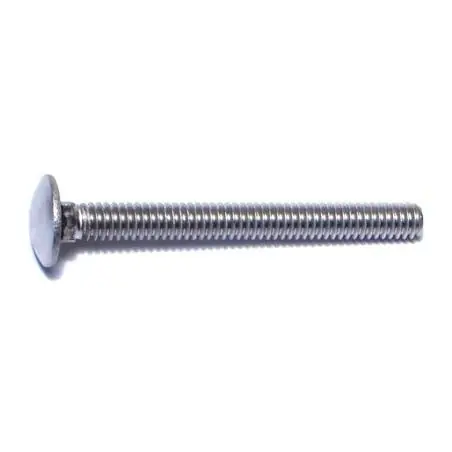 1/4-20 X 2-1/2 Stainless Steel Carriage Bolts - 18-8 Coarse Thread