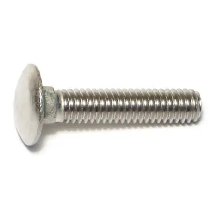 5/16-18 X 1-1/2 Stainless Steel Coarse Thread Carriage Bolts - 18-8 Grade