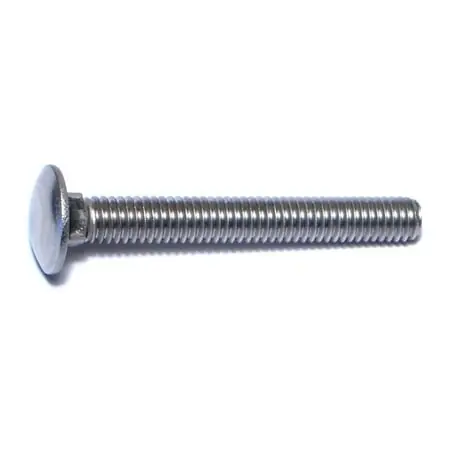 5/16-18 X 2-1/2 Stainless Steel Coarse Thread Carriage Bolts - 18-8 Grade