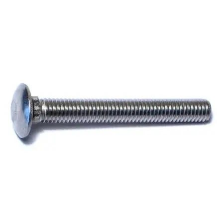 3/8-16 X 3 Inch Stainless Steel Carriage Bolts - 18-8 Coarse Thread