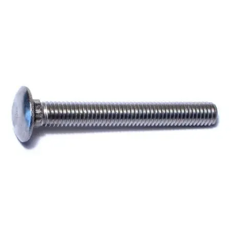 3/8-16 X 3-1/2 Stainless Steel Carriage Bolts - Durable Fasteners For Heavy-duty Applications