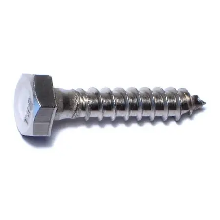 1/4 X 1-1/4 Stainless Steel Hex Lag Screws - 18-8 Grade