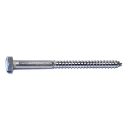 1/4 X 3-1/2 Inch Stainless Steel Hex Lag Screws - 18-8 Grade