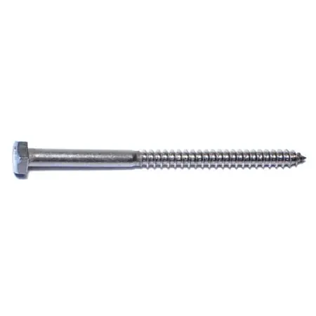 1/4 X 4 Stainless Steel Hex Lag Screws - 18-8 Grade