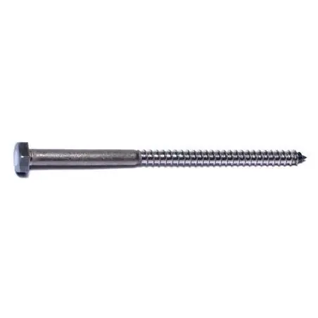 1/4 X 4-1/2 18-8 Stainless Steel Hex Head Lag Screws Hlshss-147 (50 Pcs.)