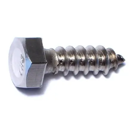 5/16 X 1 Stainless Steel Hex Lag Screws - 18-8 Grade, Heavy Duty Fasteners