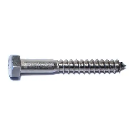 3/8 X 3 Stainless Steel Hex Lag Screws - 18-8 Grade, Heavy Duty Fasteners