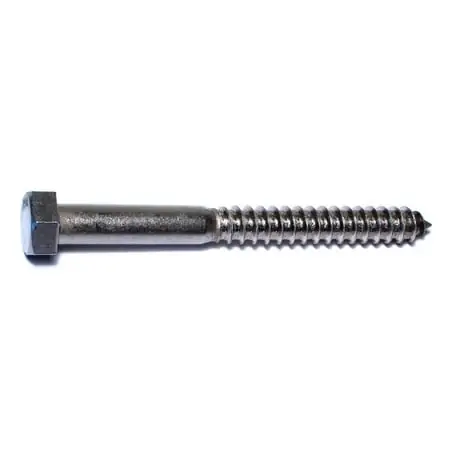 1/2 X 5 Inch Stainless Steel Hex Head Lag Screws - 18-8 Grade