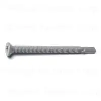 1/4 X 3-1/2 Gray Long Life Saberdrive Self-drilling Screws With Wings