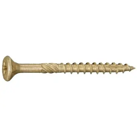 9 X 2 Star Drive Tan Deck Saberdrive Screws 1 Lb. Box (124 Pcs.)