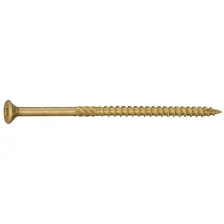 10 X 4 Star Drive Tan Deck Saberdrive Screws 1 Lb. Box (48 Pcs.)