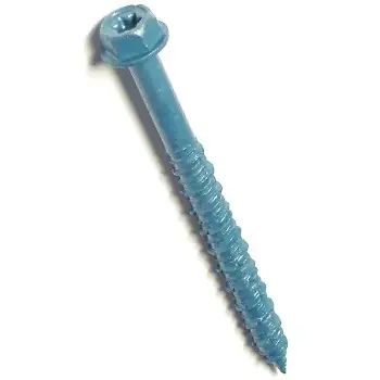 Masonry Screw, 1/4 X 2-3/4 In. Star Hex Head, 100-pk.