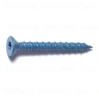 Masonry Screw, 1/4 X 2-1/4 In. Star Flat Head, 100-pk.