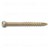 8 X 2 Star Drive Tan Trim Saberdrive Screws 1 Lb. Box (173 Pcs.)