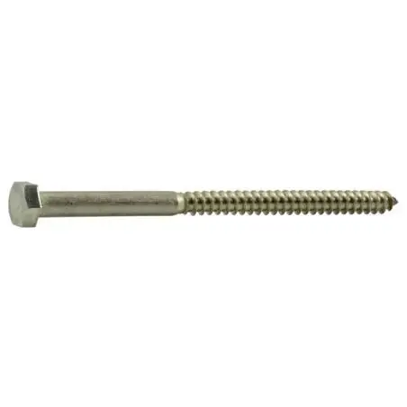 5/16 X 5 Stainless Steel Hex Lag Screws - 18-8 Grade