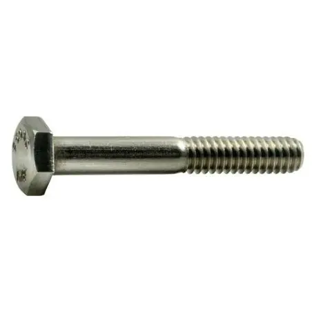 1/4-20 X 1-3/4 Inch Stainless Steel Coarse Hex Cap Screws - 18-8 Grade