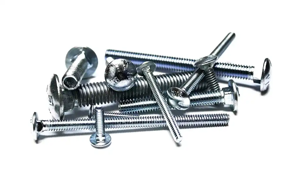 1/2-13 X 2-1/2 Zinc Grade 2 Carriage Bolts - 10 Pack