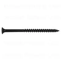 10 X 3-1/2 Inch Black Phosphate Coarse Phillips Drywall Screws - 100 Count