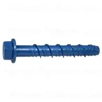 3/8 X 3 Blue Ruspert Torquemaster Hex Masonry Screws - Heavy Duty Fasteners