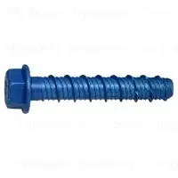 1/2 X 3 Blue Ruspert Torquemaster Hex Masonry Screws - Heavy Duty Fasteners