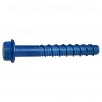 1/2 X 4 Blue Ruspert Torquemaster Hex Masonry Screws - Heavy Duty Fasteners
