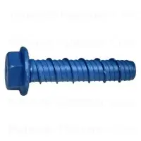 5/8 X 3 Blue Ruspert Torquemaster Hex Masonry Screws - Heavy Duty Fasteners