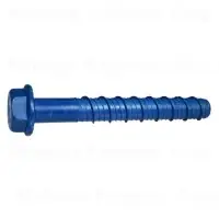 5/8 X 5 Blue Ruspert Torquemaster Hex Masonry Screws - Durable Fasteners For Heavy-duty Applications