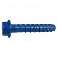 3/4 X 4-1/2 Blue Ruspert Torquemaster Hex Masonry Screws - Heavy Duty Fasteners