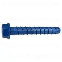 3/4 X 5-1/2 Blue Ruspert Torquemaster Hex Masonry Screws - Heavy Duty Fasteners