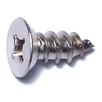 14 X 5/8 18-8 Stainless Phillips Flat Sheet Metal Screws Smsfss-274 (50 Pcs.)