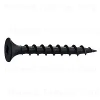 6 X 1-1/4 Inch Black Phosphate Saberdrive Coarse Drywall Screws - 100 Count