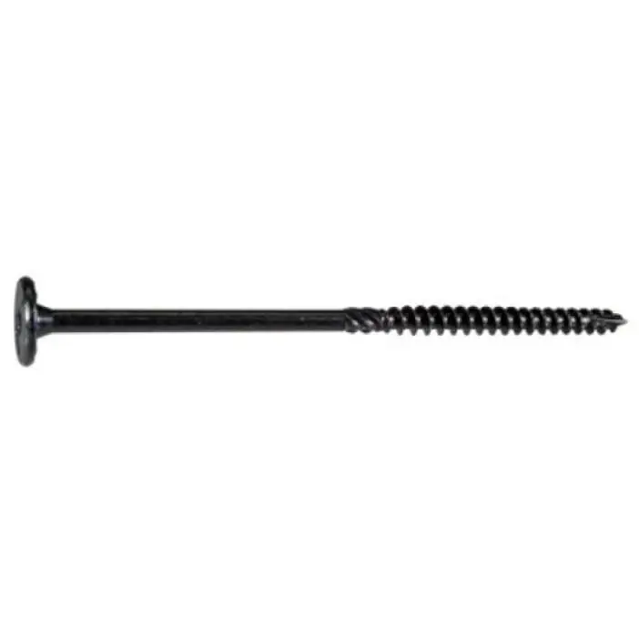 Heavy-duty 5/16" X 6" Black Structural Screw – 25 Pack