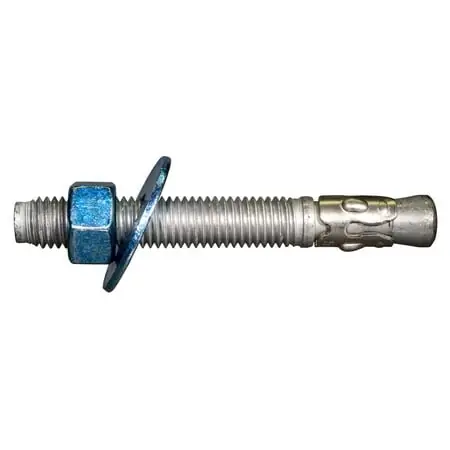 5/8 -11 X 5 Hot Dipped Galvanized Concrete Wedge Anchors (10 Pcs.)