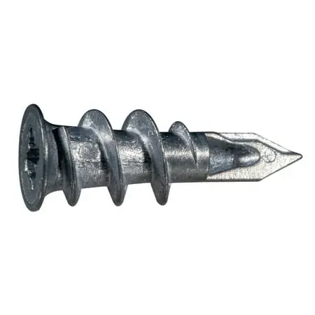 6 X 1-1/4 Zinc Plated Steel Hangmaster Threaded Drywall Anchors - 10 Pack
