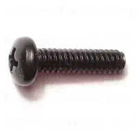 10-24 X 3/4 Black Oxide Phillips Pan Machine Screws - Durable Fasteners For Various Applications